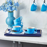 Karaca Sky Teetassen-Set für 6 Personen